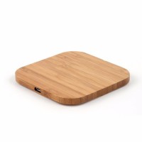 Square Wood Wireless Charger Fashion Safe High Quality Car Wireless Charging